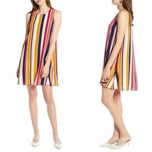 Halogen Multicolor Striped A-Line Summer Sundress